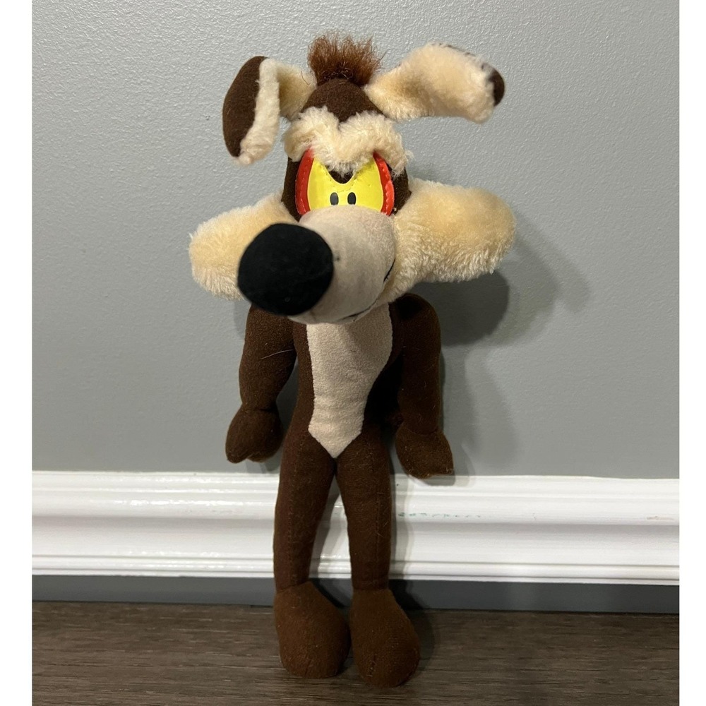 Wile E. Coyote Plush Stuffed Animal Looney Tunes Warner Bros Kids Toy VTG 1994‎